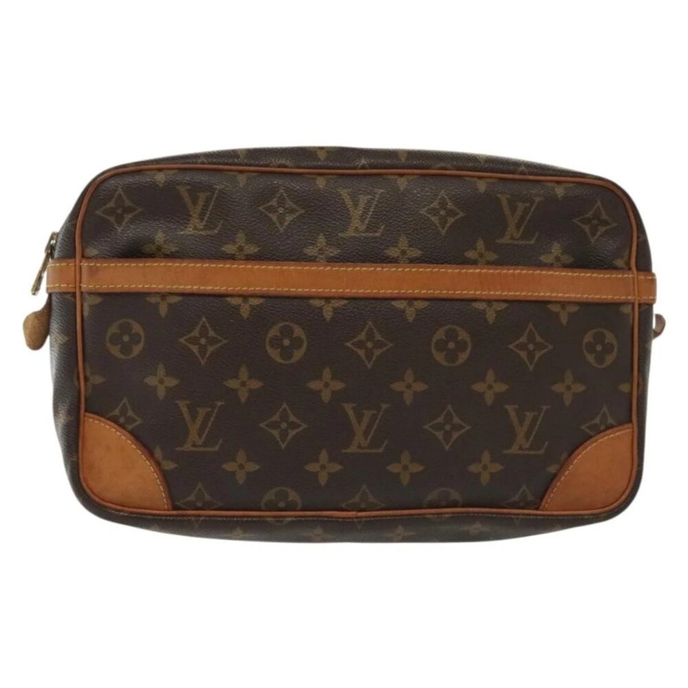 LOUIS VUITTON Monogram Compiegne 28 Clutch Bag LV Auth - Picture 2 of 16